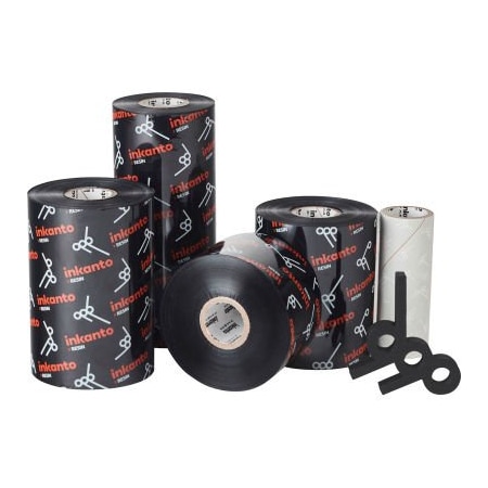 Armor Usa Inkanto AXR 7+ Premium Resin Ribbons, 110mm W x 74m L, Black, 24 Rolls/Case T47318IO